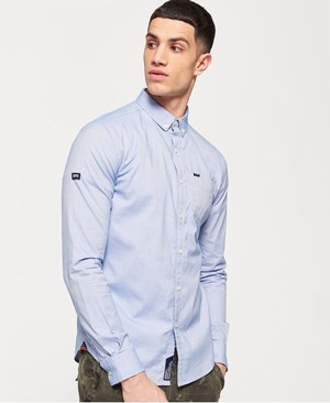 Superdry Ultimate Pinpont Oxford BD Férfi Hosszú Ujjú Ing Narancssárga | IKRWZ0762